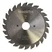 Алмазная подрезная пила WoodTec Ø120 x 2,8-3,6 x 2,0 x 20 Z=12+12 H6