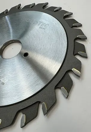 Подрезная составная пила WoodTec для форматно-раскроечных станков Ø125 х 20 x 2,8-3,6 Z = 12 + 12