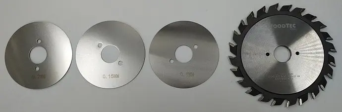 Подрезная составная пила WoodTec для форматно-раскроечных станков Ø125 х 20 x 2,8-3,6 Z = 12 + 12