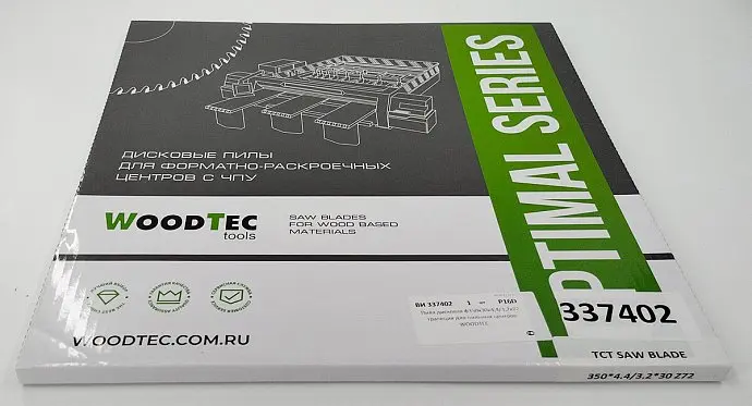 Пила основная Ø350 х 30 х 4,4 / 3,2 Z = 72 WoodTec