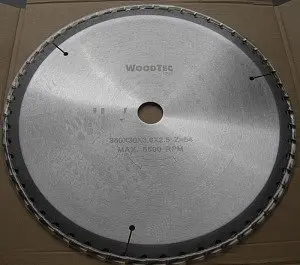 Пила дисковая Ø350 х 30 х 3,6/2,5 Z54 WZ WoodTec