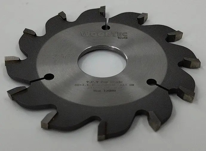 Подрезная коническая пила WoodTec для форматно-раскроечных станков Ø80 х 20 х 3,1-4,3 Z = 12 KON