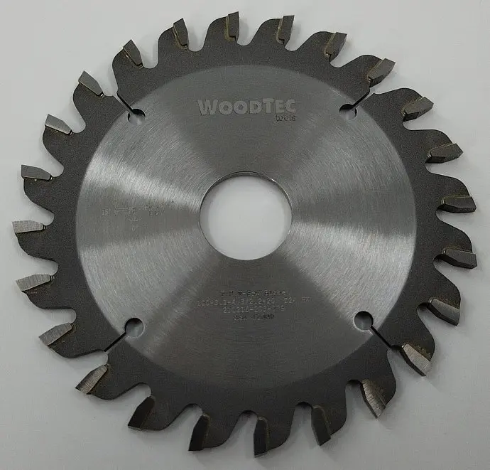 Подрезная коническая пила WoodTec для форматно-раскроечных станков Ø100 х 20 х 3,1-4,3 Z = 24 KON