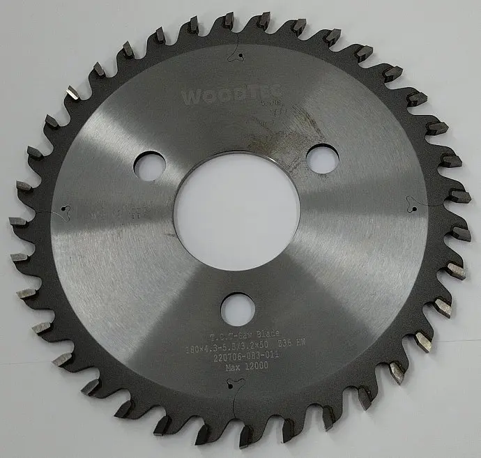 Пила подрезная Ø180 х 50 х 4,3-5,5 Z = 36 WoodTec