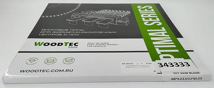 Пила подрезная Ø300 х 65 х 4,3-5,5 Z = 72 WoodTec