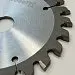 Подрезная коническая пила WoodTec для форматно-раскроечных станков  Ø120х22х2,8-4,0 Z=24 KON