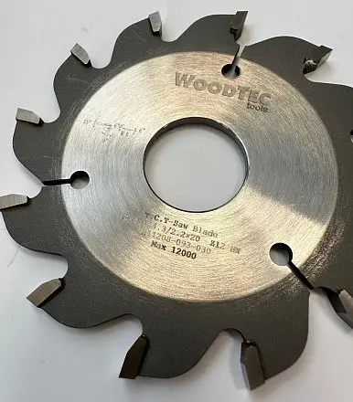 Подрезная коническая пила WoodTec для форматно-раскроечных станков Ø80 х 20 х 3,1-4,3 Z = 12 KON
