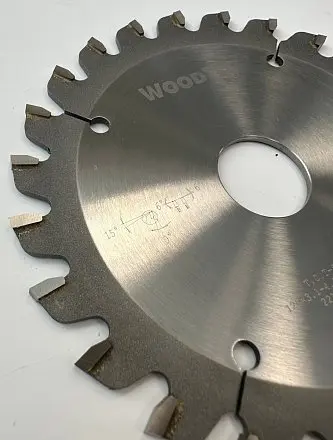 Подрезная коническая пила WoodTec для форматно-раскроечных станков Ø120 х 22 х 3,1-4,3 Z = 24 KON