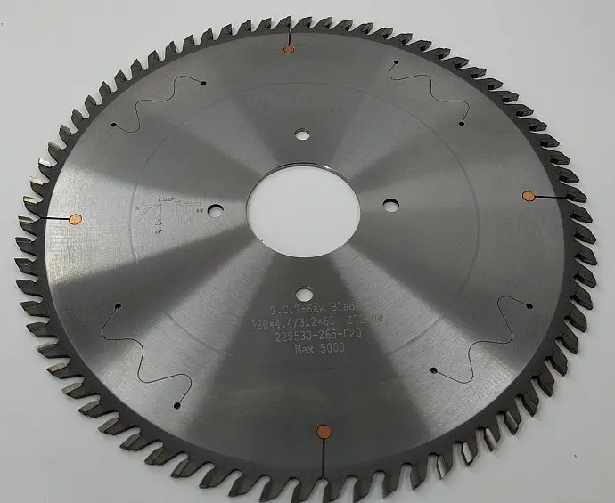 Пила основная Ø320 х 65 х 4,4 / 3,2 Z = 72 WoodTec