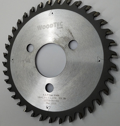 Пила подрезная Ø180 х 50 х 4,3-5,5 Z = 36 WoodTec