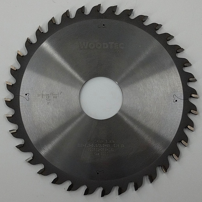 Пила подрезная Ø200 х 45 х 4,3-5,5 Z = 36 WoodTec