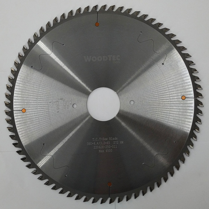 Пила основная Ø380 х 65 х 4,4 / 3,2 Z = 72 WoodTec