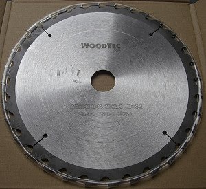 Пила дисковая Ø250 х 30 х 3,2/2,2 Z32 WZ WoodTec