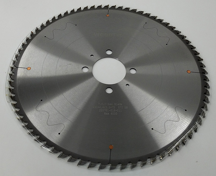 Пила основная Ø430 х 75 х 4,4 / 3,2 Z = 72 WoodTec