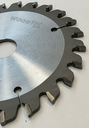 Подрезная коническая пила WoodTec для форматно-раскроечных станков Ø120х20х2,8-4,0 Z=24 KON