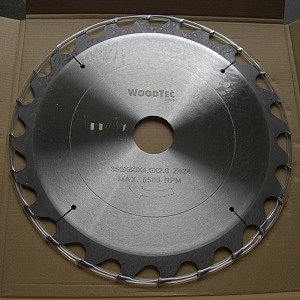 Пила дисковая Ø350 х 50 х 3,8/2,5 Z24 WZ WoodTec