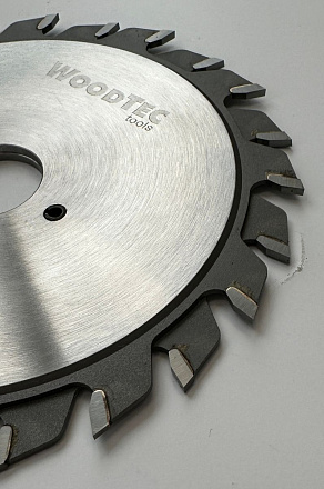 Подрезная составная пила WoodTec для форматно-раскроечных станков Ø120 х 20 х 2,8-3,6 Z = 12 + 12