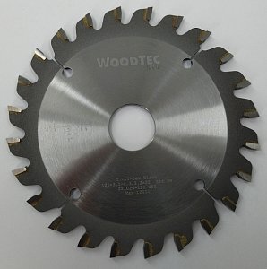 Подрезная коническая пила WoodTec для форматно-раскроечных станков Ø120 х 22 х 3,1-4,3 Z = 24 KON