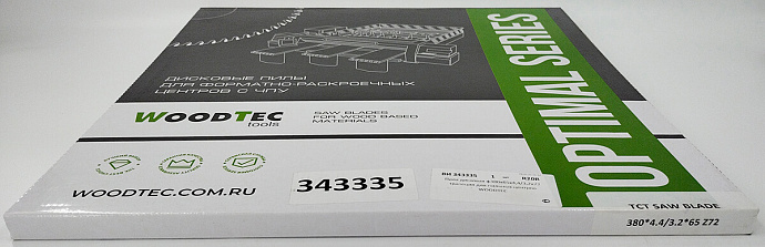 Пила основная Ø380 х 65 х 4,4 / 3,2 Z = 72 WoodTec