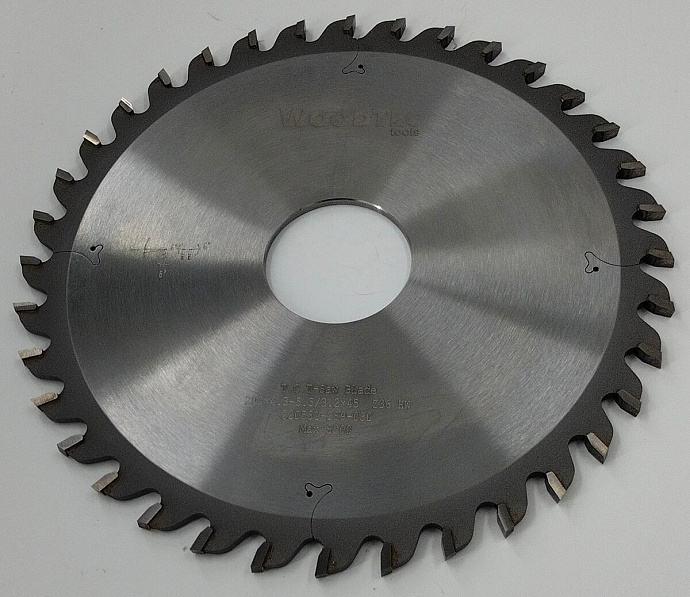 Пила подрезная Ø200 х 45 х 4,3-5,5 Z = 36 WoodTec