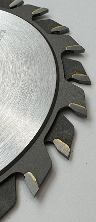 Подрезная составная пила WoodTec для форматно-раскроечных станков Ø120 х 22 х 2,8-3,6 Z = 12 + 12