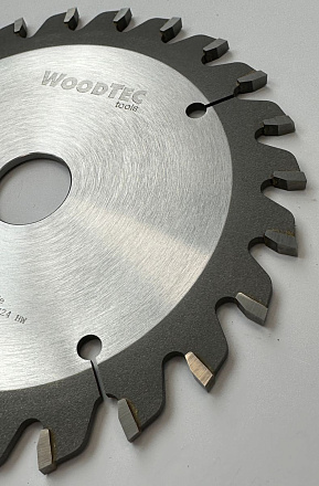 Подрезная коническая пила WoodTec для форматно-раскроечных станков Ø125 х 22 х 3,1-4,3 Z = 24 KON