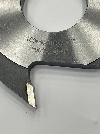 Фреза для сращивания древесины на микрошип заплечик 160x50 H10 Z4 ТСТ WoodTec